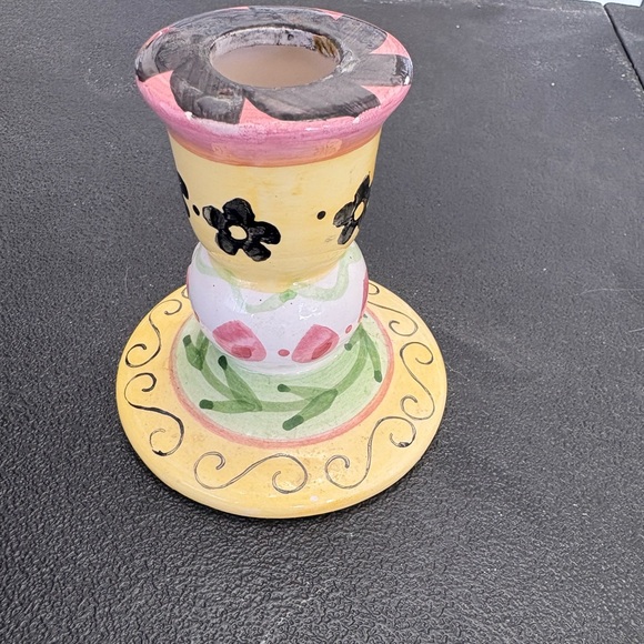 MacKenzie-Childs bundle.Purple, yellow, pink, blue, green with checkers dishes. - Picture 7 of 8